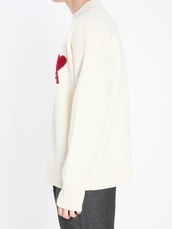 25FW 아미 스웨터 6916222 UKS838 018 154 WHITE - AMI