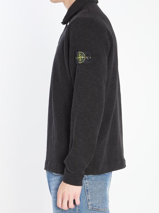 25FW 스톤 아일랜드 긴팔 셔츠 7388046 K2S156100054 S0238 V0029 Black - STONE ISLAND