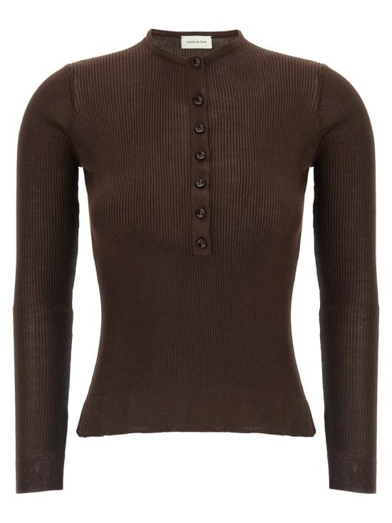 25FW 마그다뷰트림 스웨터 318725BROWN