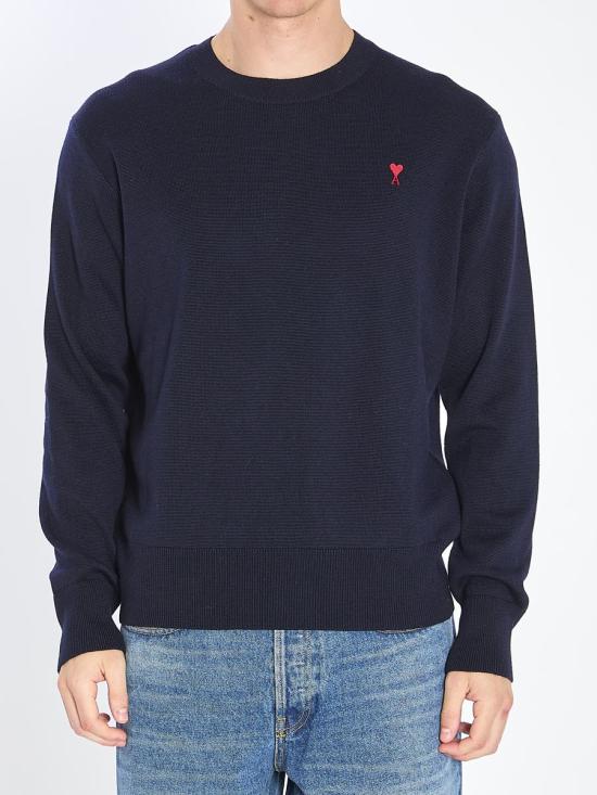 25FW 아미 스웨터 9114450 HKS826 001 414 BLUE