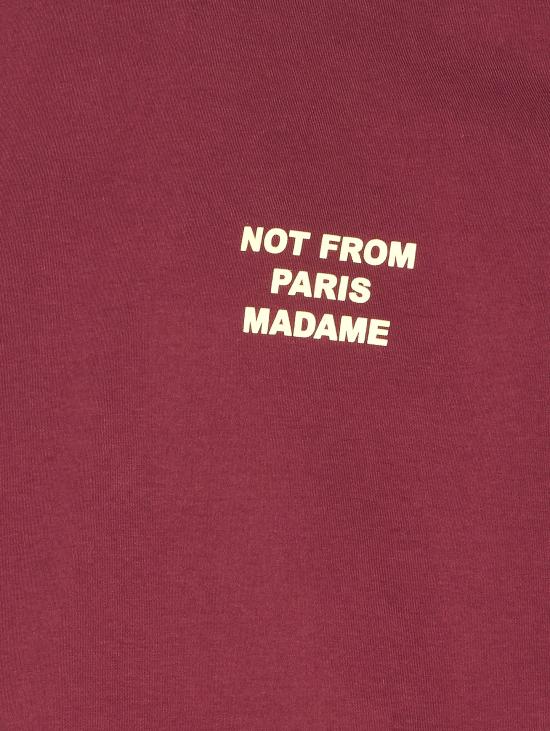 25FW 드롤드무슈 반팔 티셔츠 TS203 CO002WN Red - DROLE DE MONSIEUR