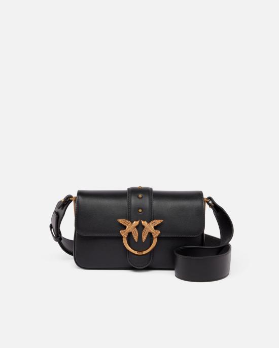 25FW 핑코 토트백 104340A0QO Z99Q Nero antique gold