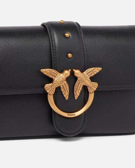 25FW 핑코 토트백 104340A0QO Z99Q Nero antique gold - PINKO