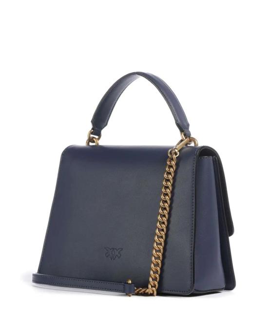 26SS 핑코 토트백 100066A0F1 G08Q Blu indaco ombroso antique - PINKO