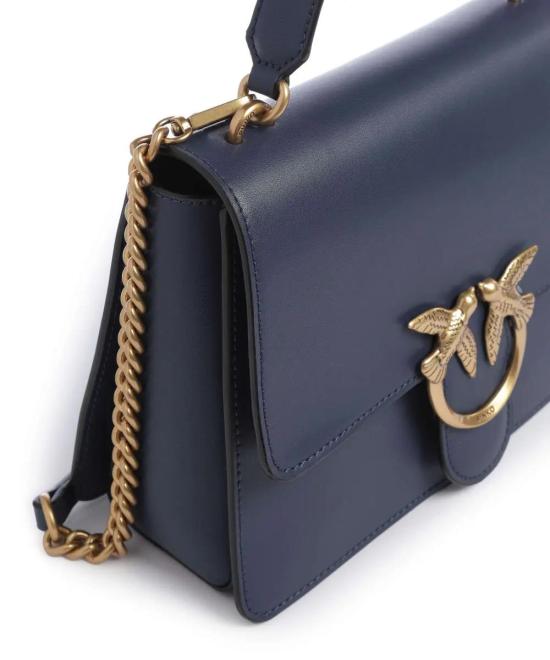 26SS 핑코 토트백 100066A0F1 G08Q Blu indaco ombroso antique - PINKO