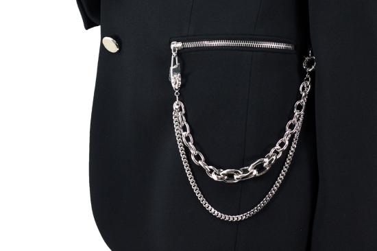 25FW 에르마노 설비노 수트 자켓 D366I315 UKF95708 Black - ERMANNO SCERVINO