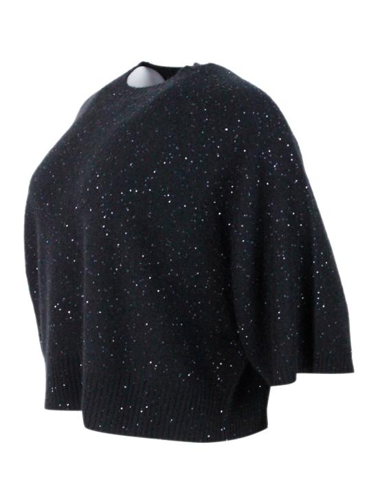 25FW 파비아나 필리피 스웨터 MAD214F067D296 825 Black - FABIANA FILIPPI