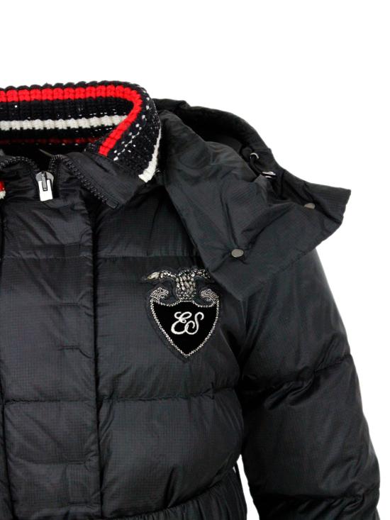 25FW 에르마노 설비노 숏패딩 D350A312 AFV95708 Black - ERMANNO SCERVINO