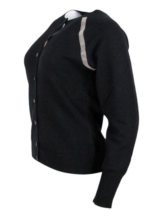 25FW 파비아나 필리피 버튼업 카디건  MAD223F375H740 825 Black - FABIANA FILIPPI