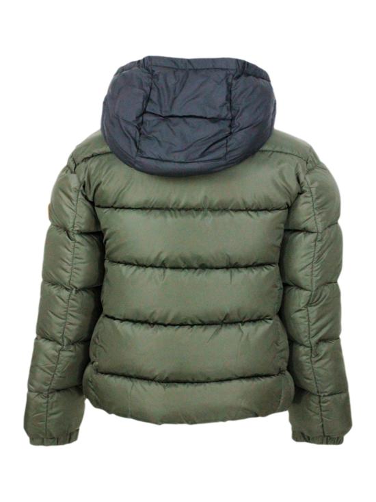 25FW [키즈] 세이브더덕 패딩 J31518BMEGA17 50012 Green - SAVE THE DUCK