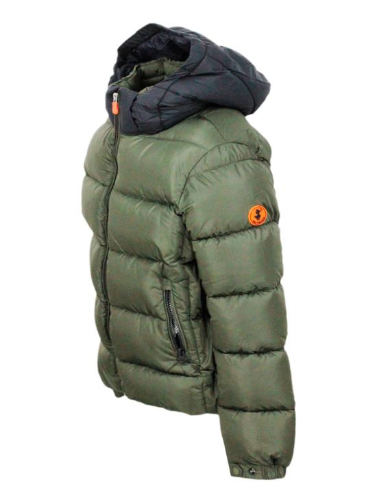 25FW [키즈] 세이브더덕 패딩 J31518BMEGA17 50012 Green - SAVE THE DUCK