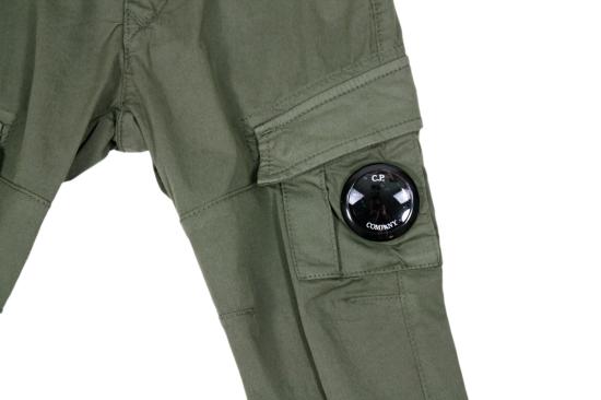 25FW [키즈] 씨피 컴퍼니 스트레이트 팬츠 14CKPA070C 648 Green - C.P. COMPANY