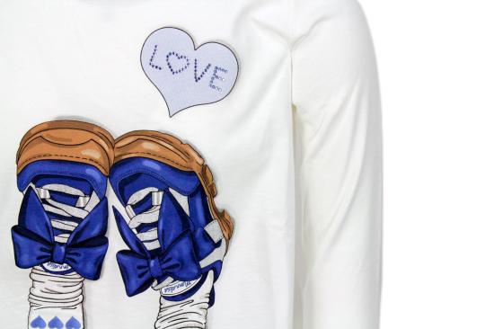 25FW [키즈] 모나리자 티셔츠 118632PS 8206156S White - MONNALISA