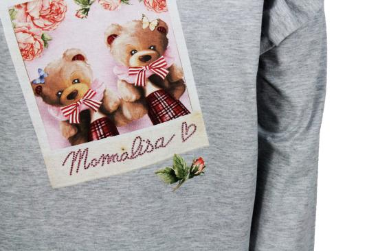 25FW [키즈] 모나리자 티셔츠 118624P1 82060032 Grey - MONNALISA