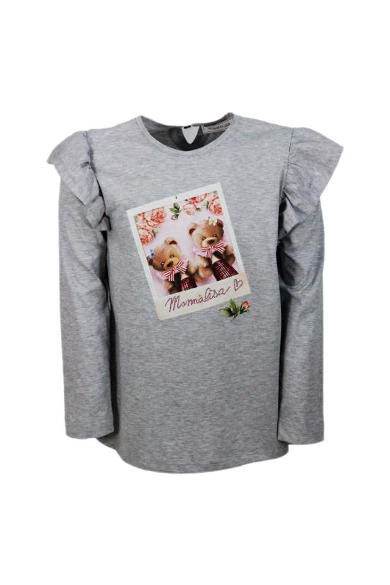 25FW [키즈] 모나리자 티셔츠 118624P1 82060032 Grey