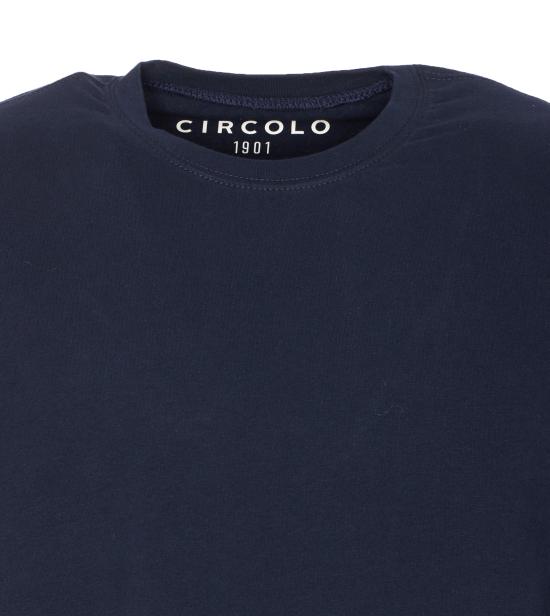 25FW 치르콜로1901 반팔 티셔츠 CN4948 851 Blue - CIRCOLO 1901