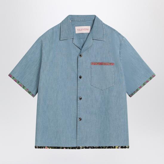  발렌티노 가라바니 긴팔 셔츠 6V0DB04LALM Light blue