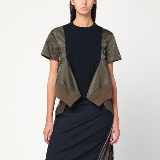  사카이 반팔 티셔츠 25 07998CO Green