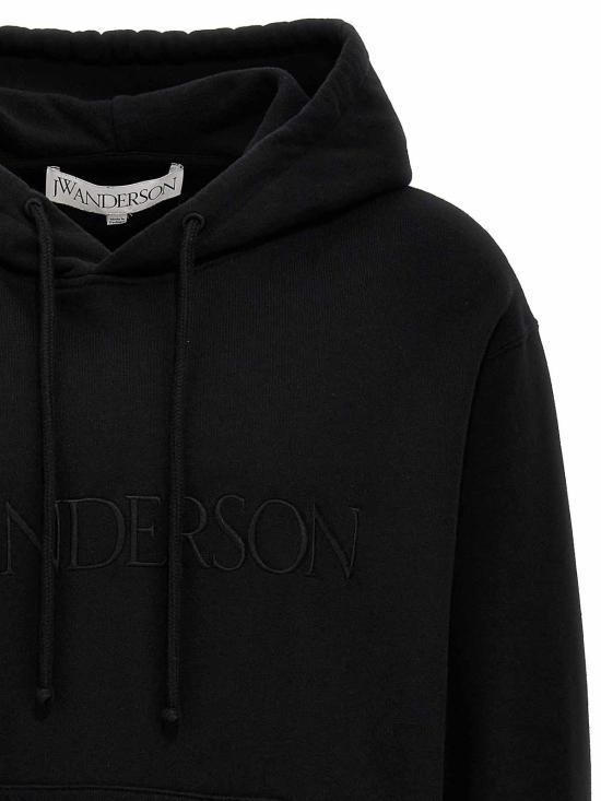  JW앤더슨 후드 티셔츠 JW0163PG0861999 Black - JW ANDERSON