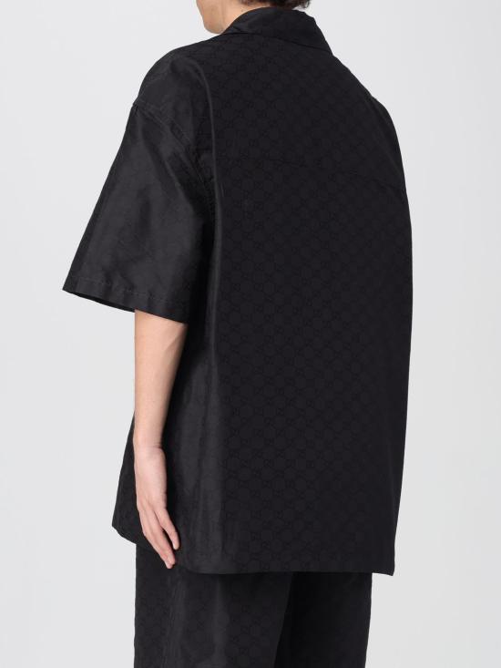 25SS 구찌 반팔 셔츠 819356Z7AM2 1000 Black - GUCCI