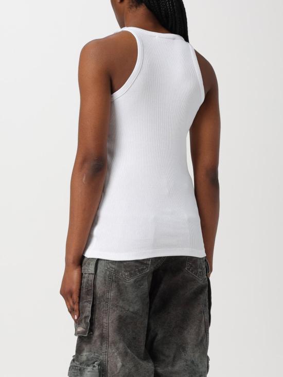  디 아티코 민소매 티셔츠 241WCT229J038 001 White - THE ATTICO