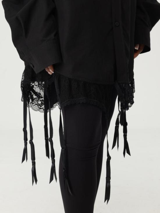 25FW 발렌시아가 셔츠 831656TRO37 1000 Black - BALENCIAGA