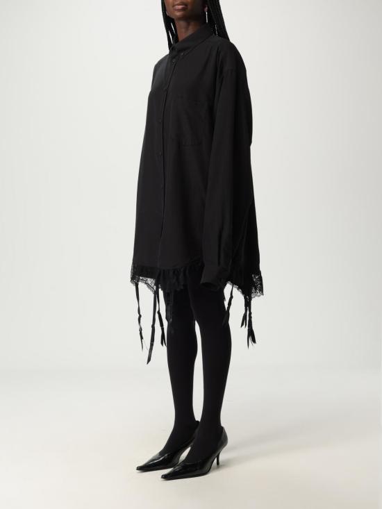 25FW 발렌시아가 셔츠 831656TRO37 1000 Black - BALENCIAGA