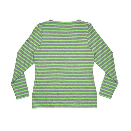  세인트제임스 긴팔 티셔츠 세인트 제임스 민퀴다메 탑 그레이/그린 - SAINT JAMES