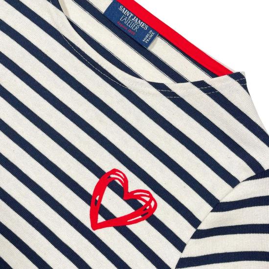  세인트제임스 긴팔 티셔츠 세인트 제임스 메리다무르 셔츠 네이비/크림 - SAINT JAMES