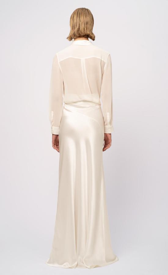  논살란트 레이블 롱 스커트 논샬런트 라벨 라라 맥시 스커트 화이트 - NONCHALANT LABEL