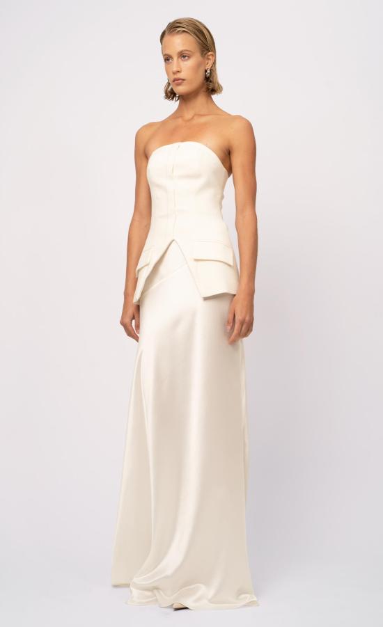  논살란트 레이블 롱 스커트 논샬런트 라벨 라라 맥시 스커트 화이트 - NONCHALANT LABEL