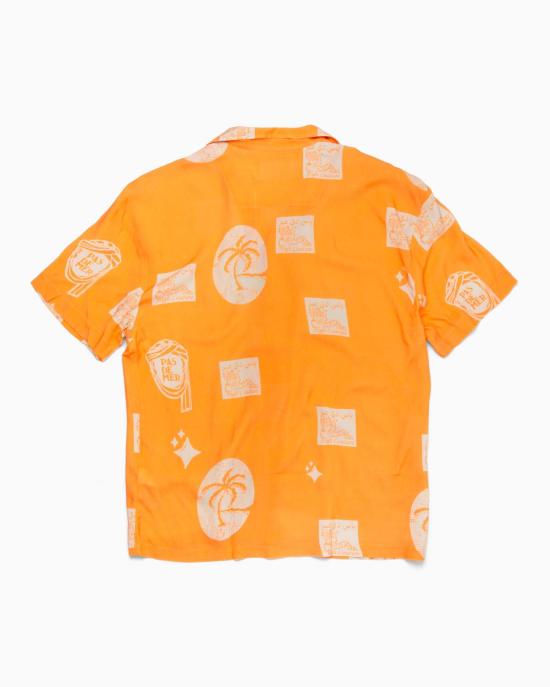  파스 드 메르 폴로 티셔츠 Pas De Mer 미드나잇 데저트 셔츠 오렌지 - PAS DE MER