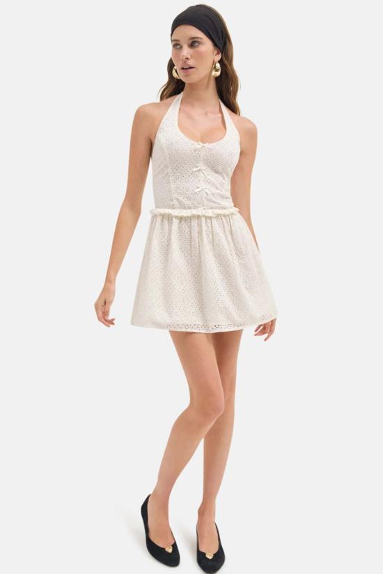  포러브앤레몬스 숏 원피스 포 러브 앤 레몬스 재니스 홀터 미니 드레스 - FOR LOVE & LEMONS