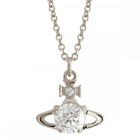 25FW 비비안웨스트우드 주얼리 6302009502P102SM PLATINUM WHITE CZ DOM - VIVIENNE WESTWOOD