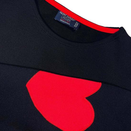  세인트제임스 긴팔 티셔츠 세인트 제임스 보자니 긴팔 셔츠 네이비/레드 - SAINT JAMES