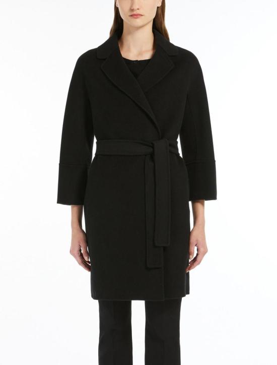25FW 에스막스마라 ARONA 아로나 쇼트 더블 페이스 울 코트  2529016071600013 Black - 'S MAX MARA