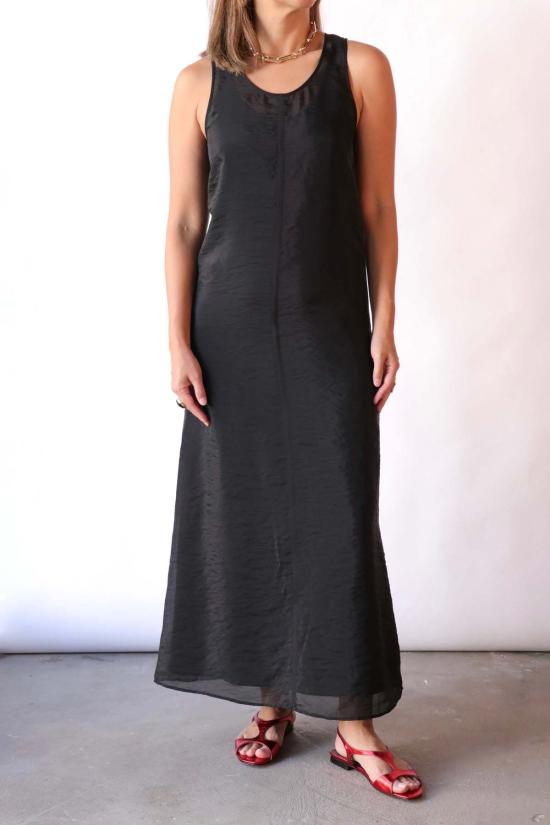  고셰르 롱 원피스 슬리브리스 A라인 드레스