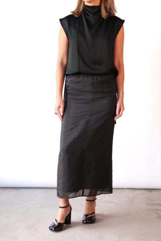  고셰르 블라우스 새틴 탑 - GAUCHERE