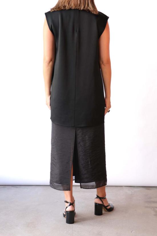  고셰르 블라우스 새틴 탑 - GAUCHERE