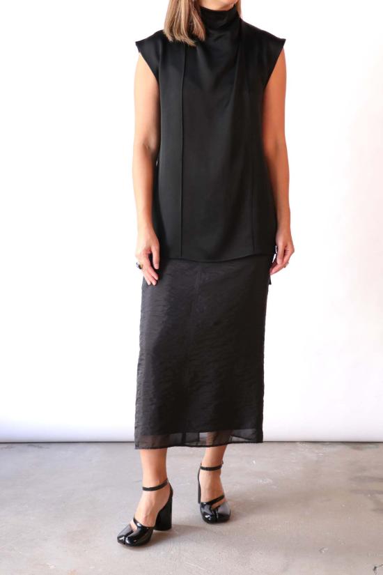  고셰르 블라우스 새틴 탑 - GAUCHERE