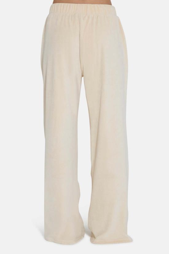  더 타일 클럽 스트레이트 팬츠 타일 클럽 마리 벨루어 팬츠 아이보리 - THE TILE CLUB