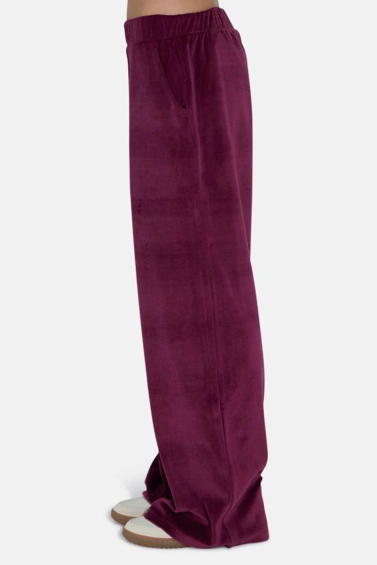  더 타일 클럽 스트레이트 팬츠 타일 클럽 마리 벨루어 팬츠 - THE TILE CLUB