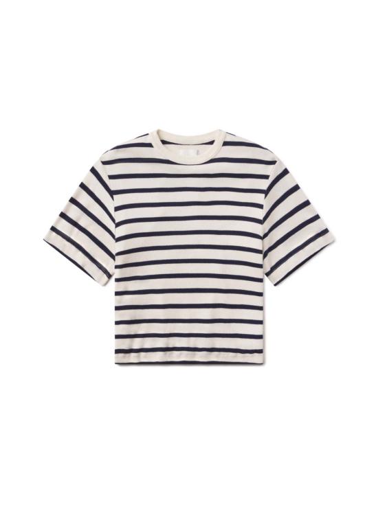  시티즌 오브 휴머니티 반팔 티셔츠 시티즌스 오브 휴머니티 골디 티셔츠 아주어 스트라이프 - CITIZEN OF HUMANITY