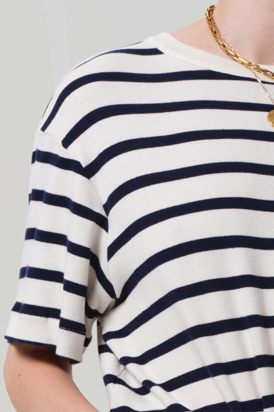  시티즌 오브 휴머니티 반팔 티셔츠 시티즌스 오브 휴머니티 골디 티셔츠 아주어 스트라이프 - CITIZEN OF HUMANITY