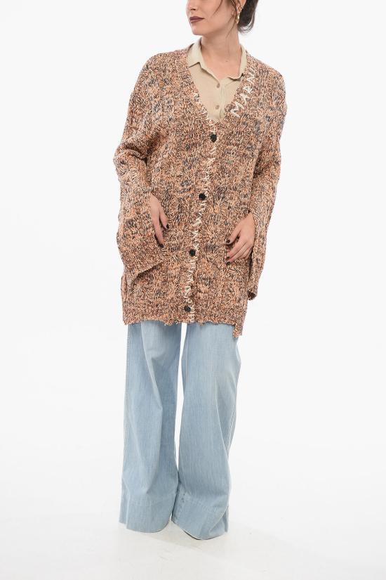  마르니 가디건 CDMD0329Q0 UFC068 MLR31 Orange - MARNI