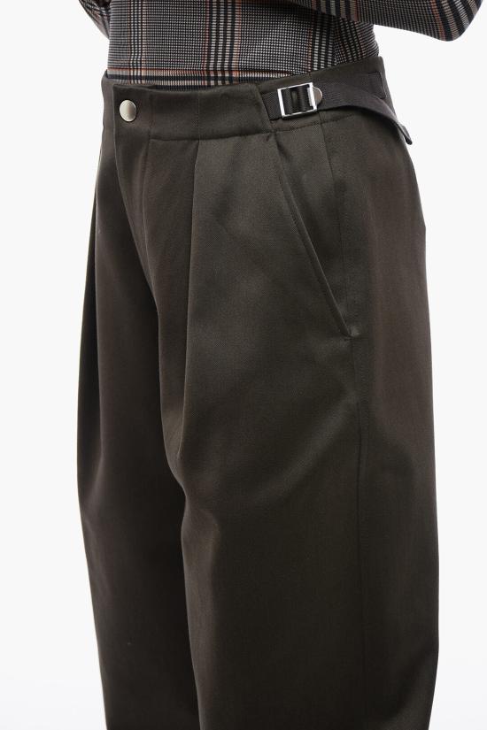  버버리 스트레이트 팬츠 8077752 B7326 147032 Military Green - BURBERRY