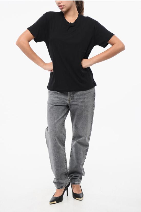  에태르네 반팔 티셔츠 CHLOE007 BLACK Black - ETERNE