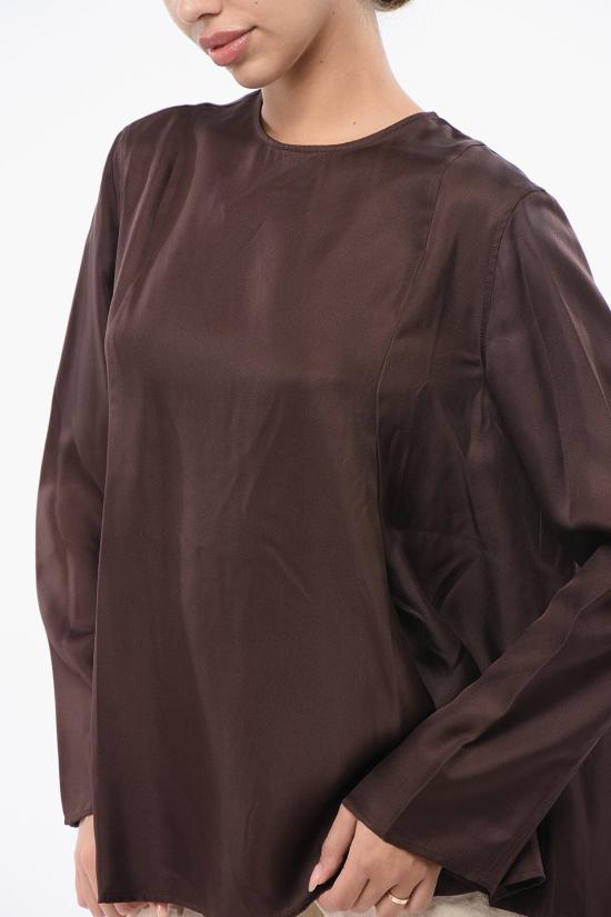  루루 스튜디오 블라우스 ADALYN A0003 Brown - LOULOU STUDIO