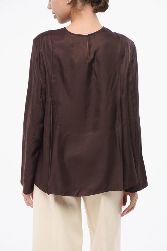  루루 스튜디오 블라우스 ADALYN A0003 Brown - LOULOU STUDIO