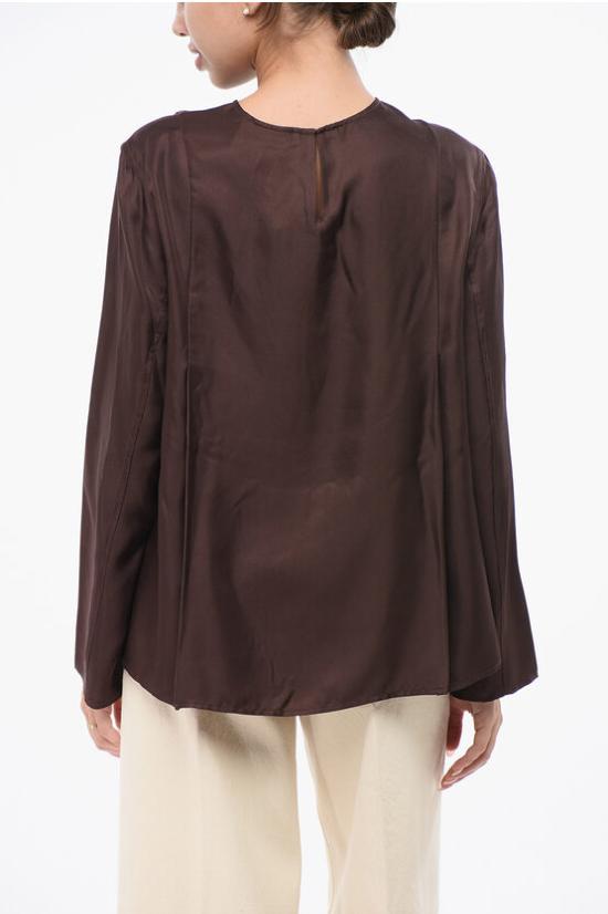  루루 스튜디오 블라우스 ADALYN A0003 Brown - LOULOU STUDIO